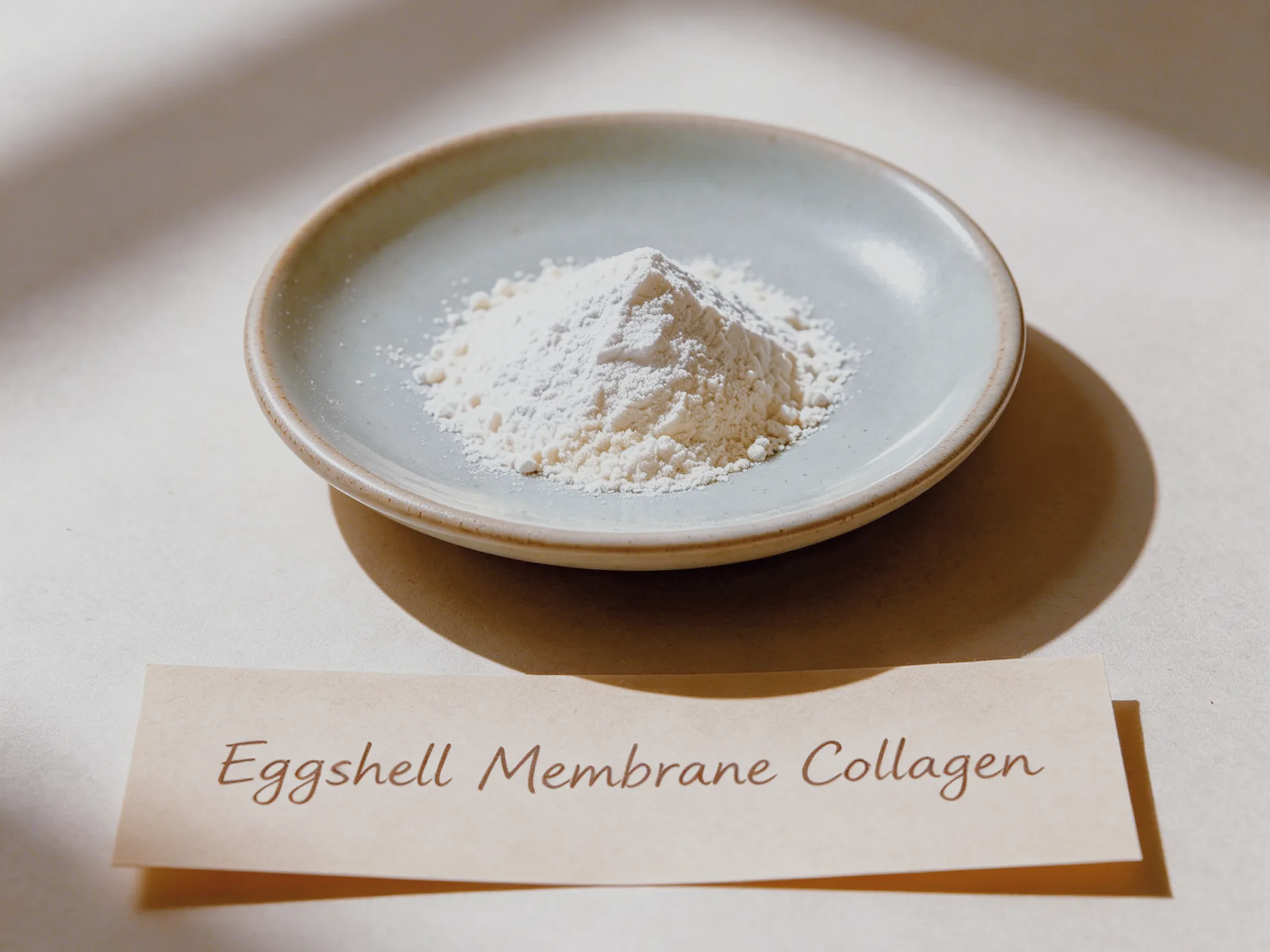 Premium eggshell membrane collagen powder for joint health and ovo-vegetarian supplements