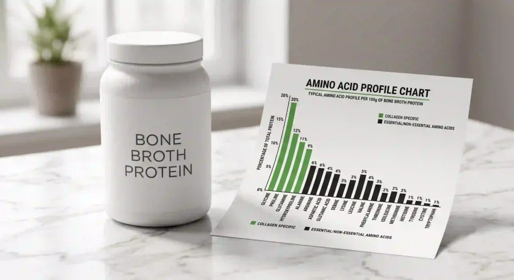 An older woman drinking bone broth, illustrating the joint health benefits of bone broth protein.