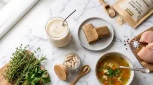 chicken bone broth protein powder uses in supplements shakes bars and soups