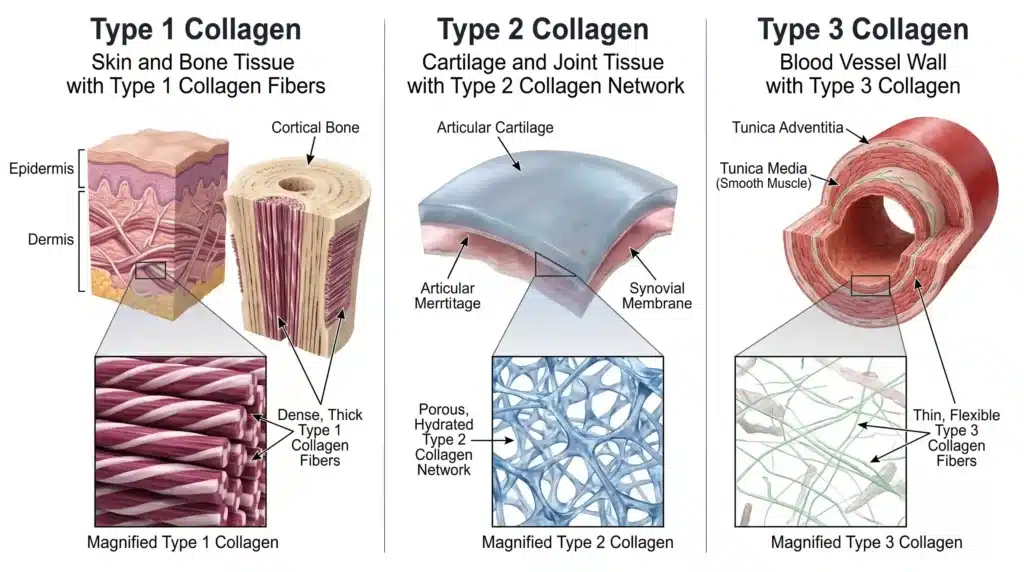 Collagen Tissue Distribution in Human Body