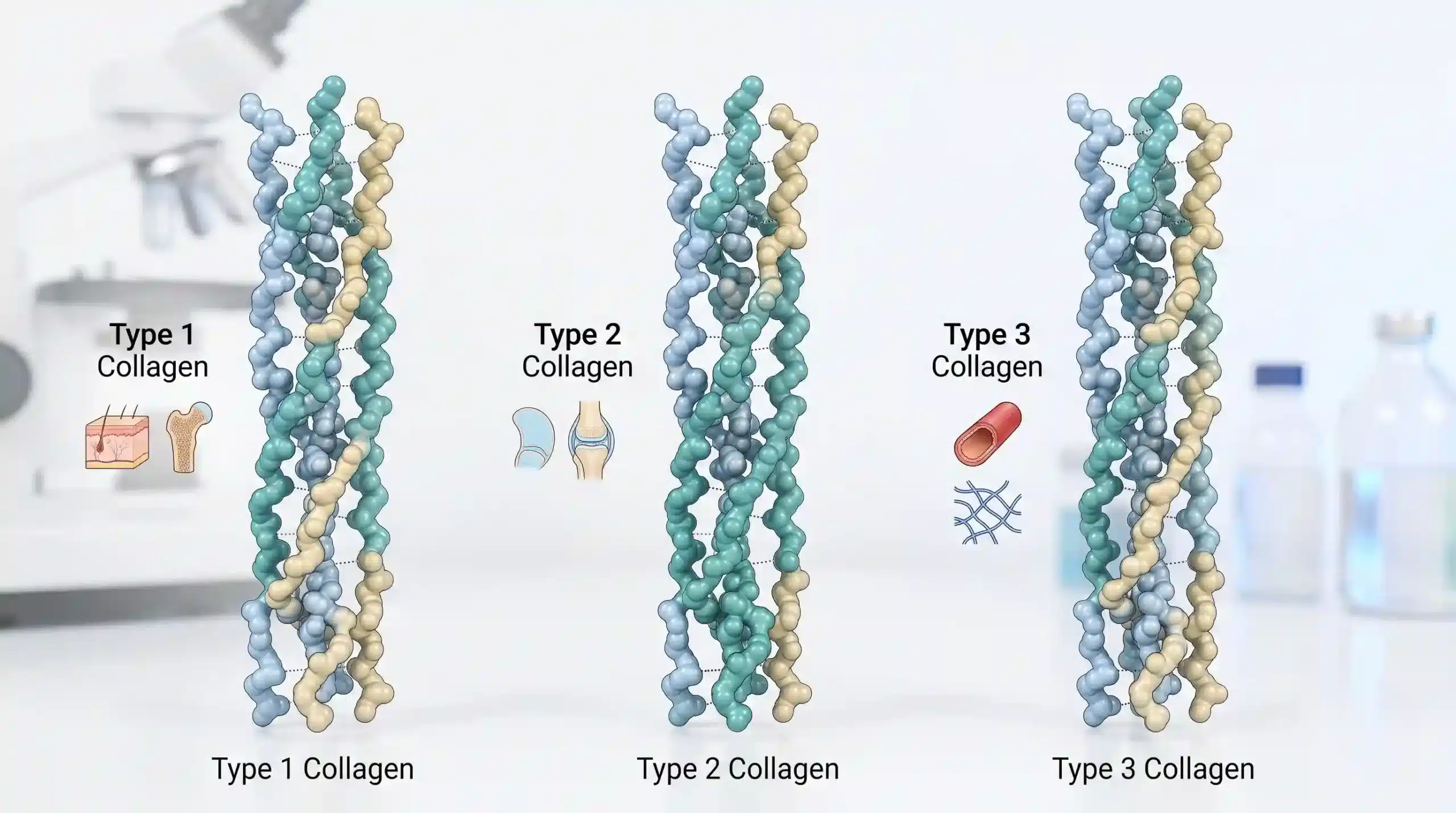Collagen Type 1 vs 2 vs 3 Comparison