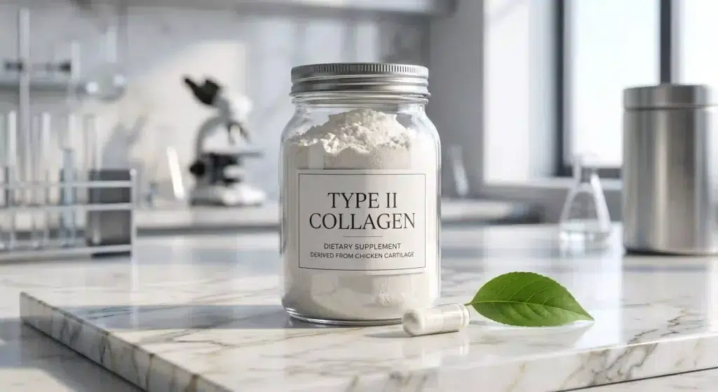 Type II collagen supplement powder and capsule