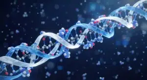Type II collagen triple helix 3D render