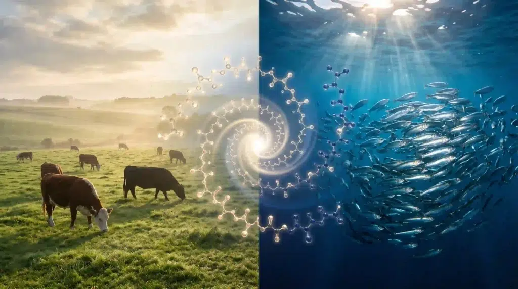 Sustainable pasture‑raised bovine and wild marine sources for collagen and elastin peptides.