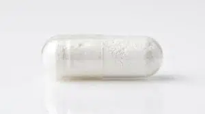 A clear capsule containing a 40mg clinical dose of undenatured type 2 collagen.