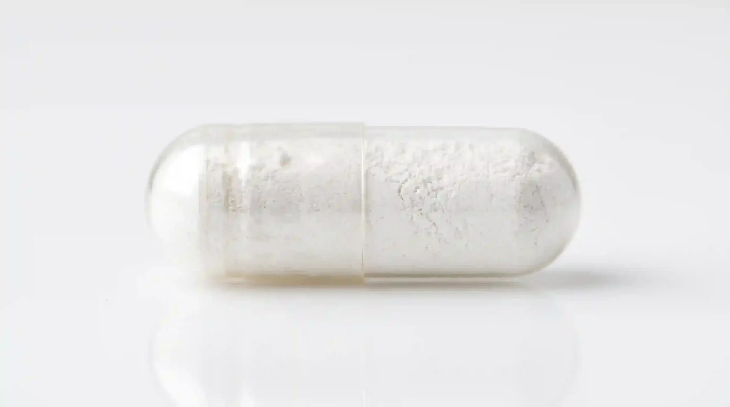 A clear capsule containing a 40mg clinical dose of undenatured type 2 collagen.