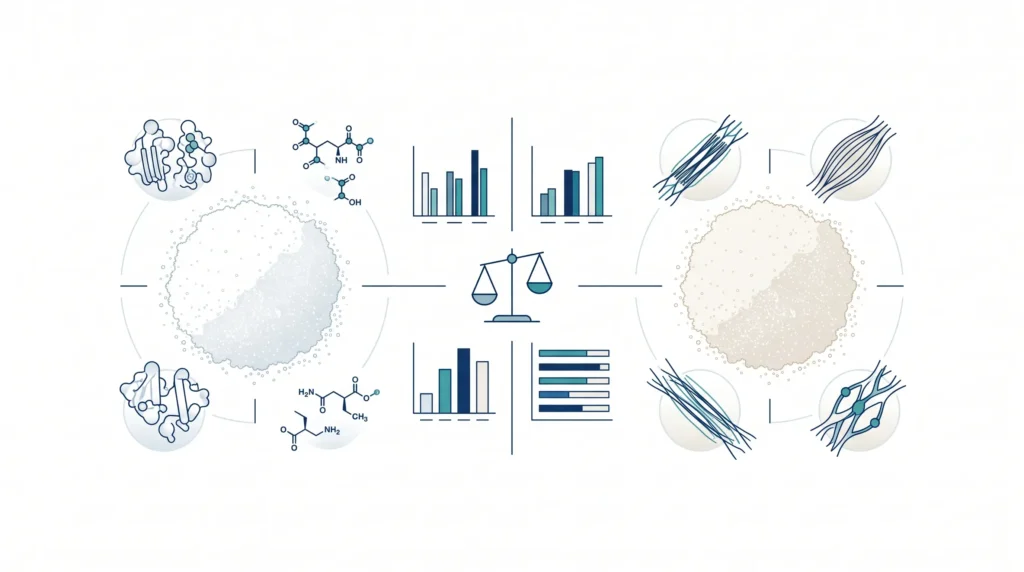 Beef protein isolate vs whey protein for supplement formulation