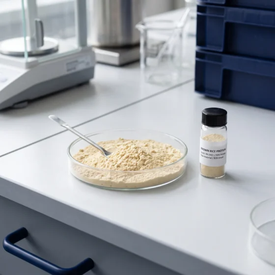 Brown Rice Protein formulation evaluation for plant-based protein powders