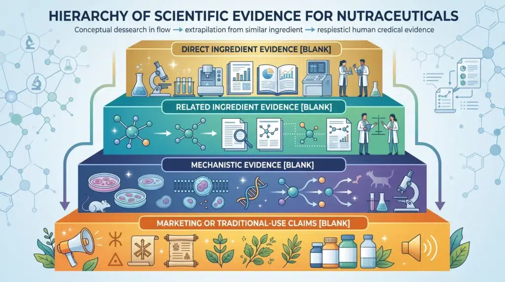 Evidence transfer ladder for evaluating Beef Protein Isolate, Bone Broth Protein and collagen research
